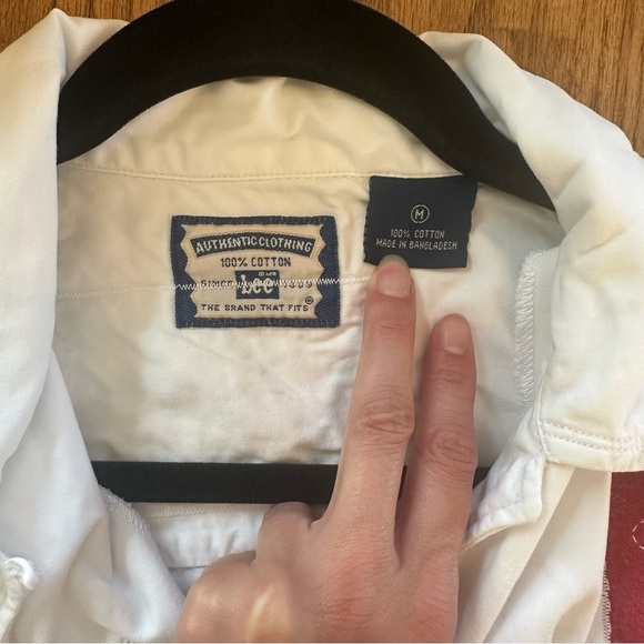 Vintage Authentic Lee Button Front Shirt Patriotic USA Hearts Flag Size Medium - Picture 11 of 12